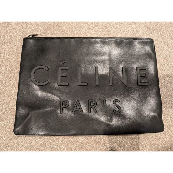 100% Authentic Celine Made In Clutch - Black Bag Handbag - Picture 5 of 7
